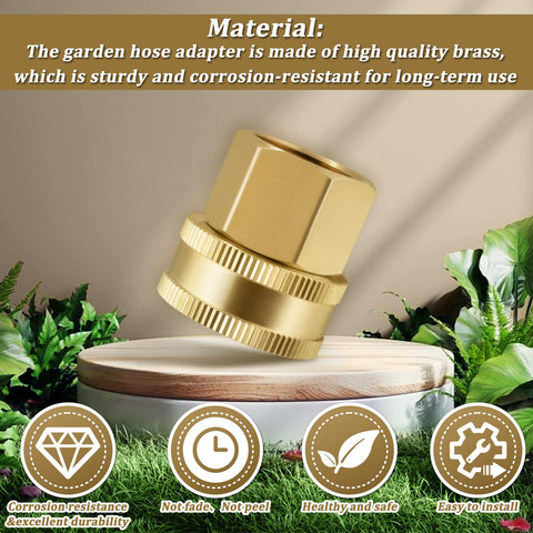 Enoch's Land brass construction highlights durability and corrosion resistance.