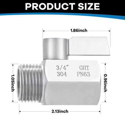 Enoch's Land extended handle enables easy 90-degree control and reduced fatigue