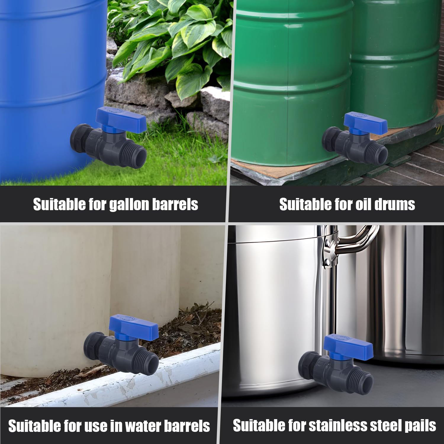 Enoch's Land installation kit simplifies setup for rain barrel conversions.