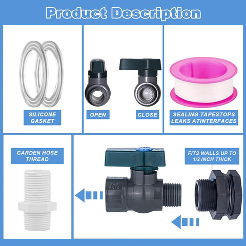 Hole-diameter compatibility enables straightforward bulkhead mounting