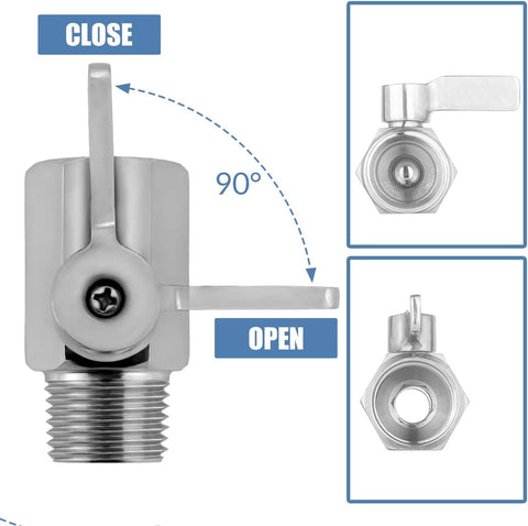 Enoch's Land rotatable 90-degree valve allows precise flow control during watering
