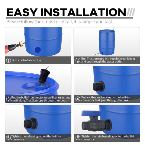 Enoch's Land rubber washers ensure durable, drip-free operation.