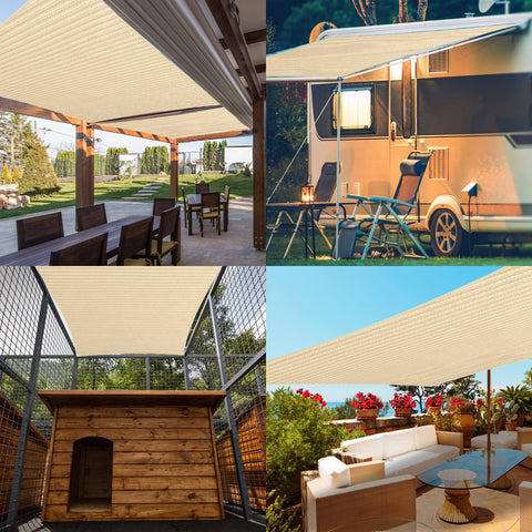 ENOCHZANG weather-resistant HDPE fabric keeps shade dependable outdoors.