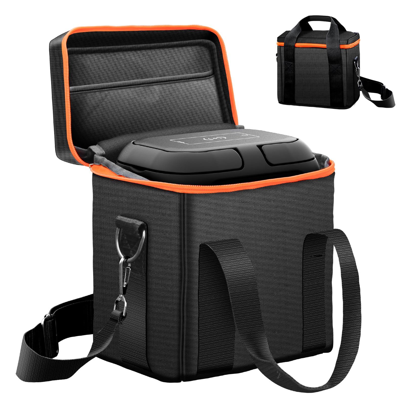 ENOFLO portable power bag front view shows rugged rain and sun protection.