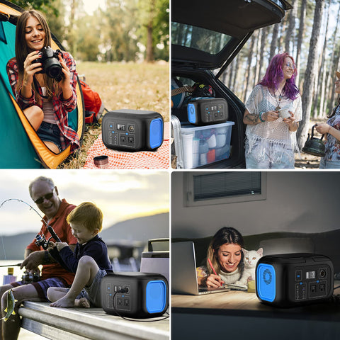 ENOFLO 600W car charging port allows recharging in the car.