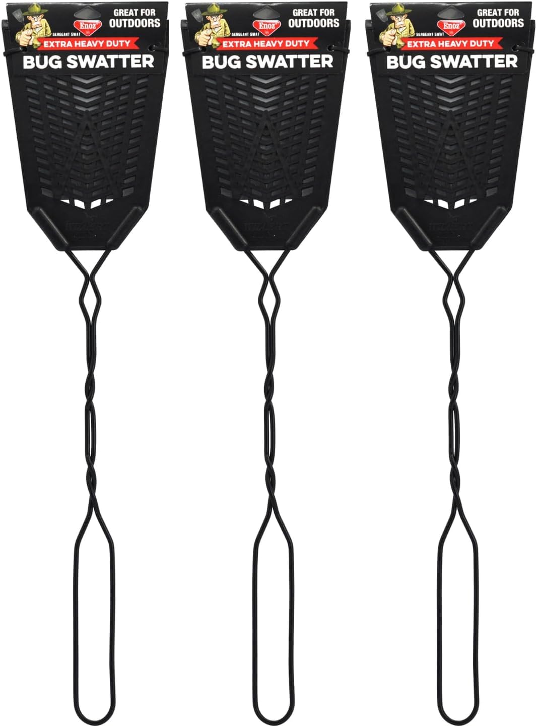 Enoz Sergeant Swat 3-pack showing compact, effective pest control tool for indoors