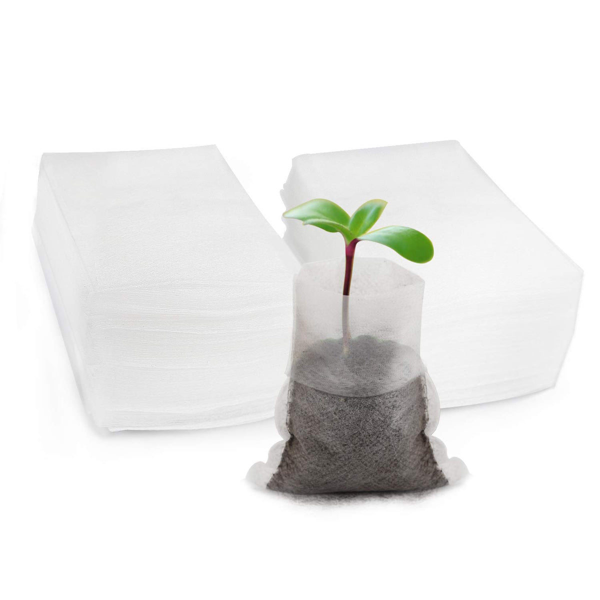 ENPOINT seed starter bags 3x4 inch in use for compact seed germination and easy handling