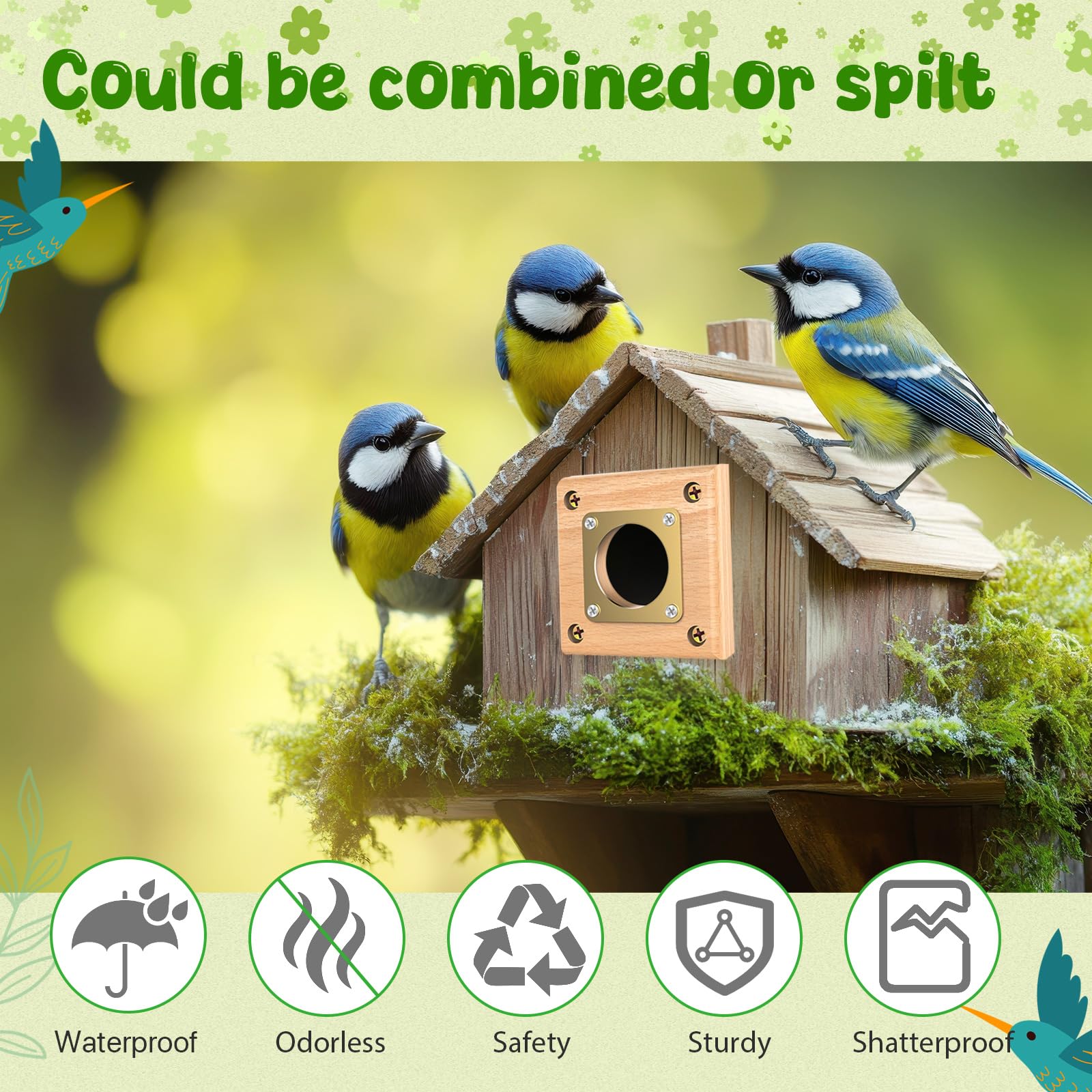 Ensayeer predator guard four-pack offers versatile birdhouse protection.