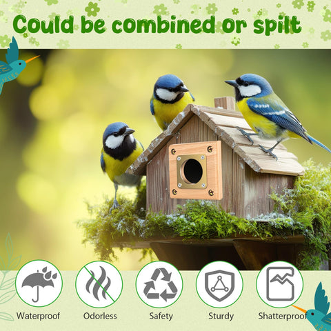 Ensayeer predator guard four-pack offers versatile birdhouse protection.
