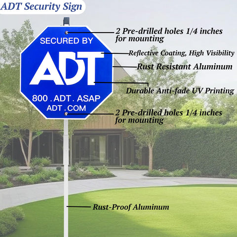 ENTINALE heavy-duty aluminum sign with 28-inch profile withstands weather