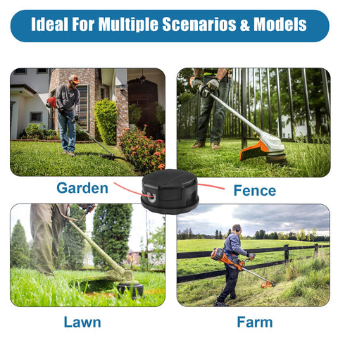 Use case: Envanptaz SRM-225 head clearing weed clumps effectively.