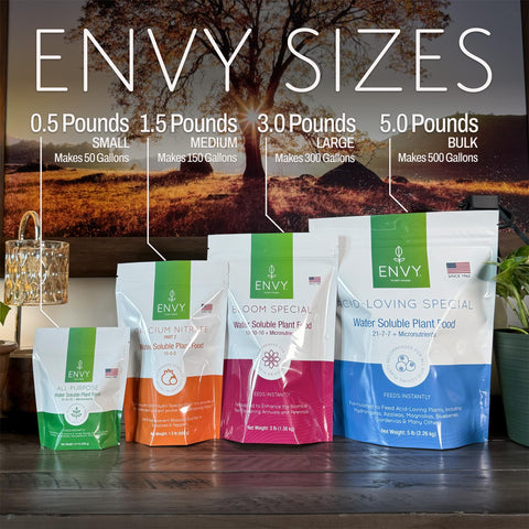 ENVY agricultural-grade epsom salts ensure purity for indoor and outdoor plants.