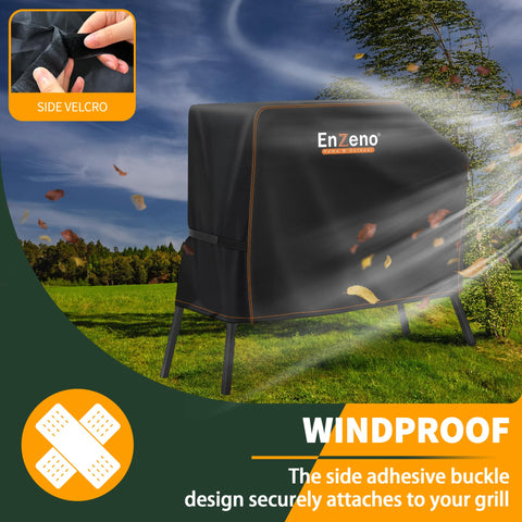 Enzeno oxford cloth material detail conveys rugged durability for outdoor use.
