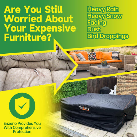 Enzeno patio furniture cover stereo vent design improves airflow and dryness
