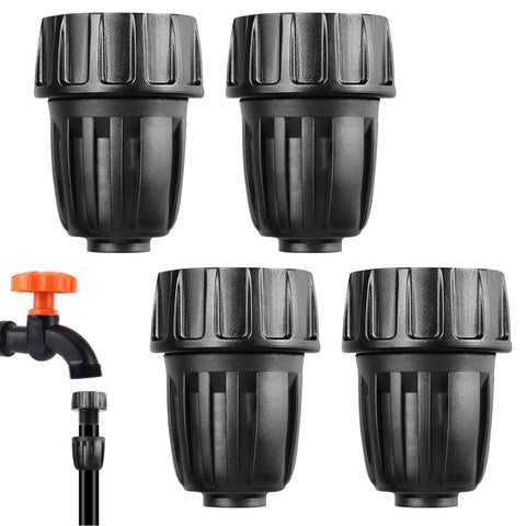 EoaMen drip adapter 3/4 to 1/2 connects faucet to tubing for efficient watering.
