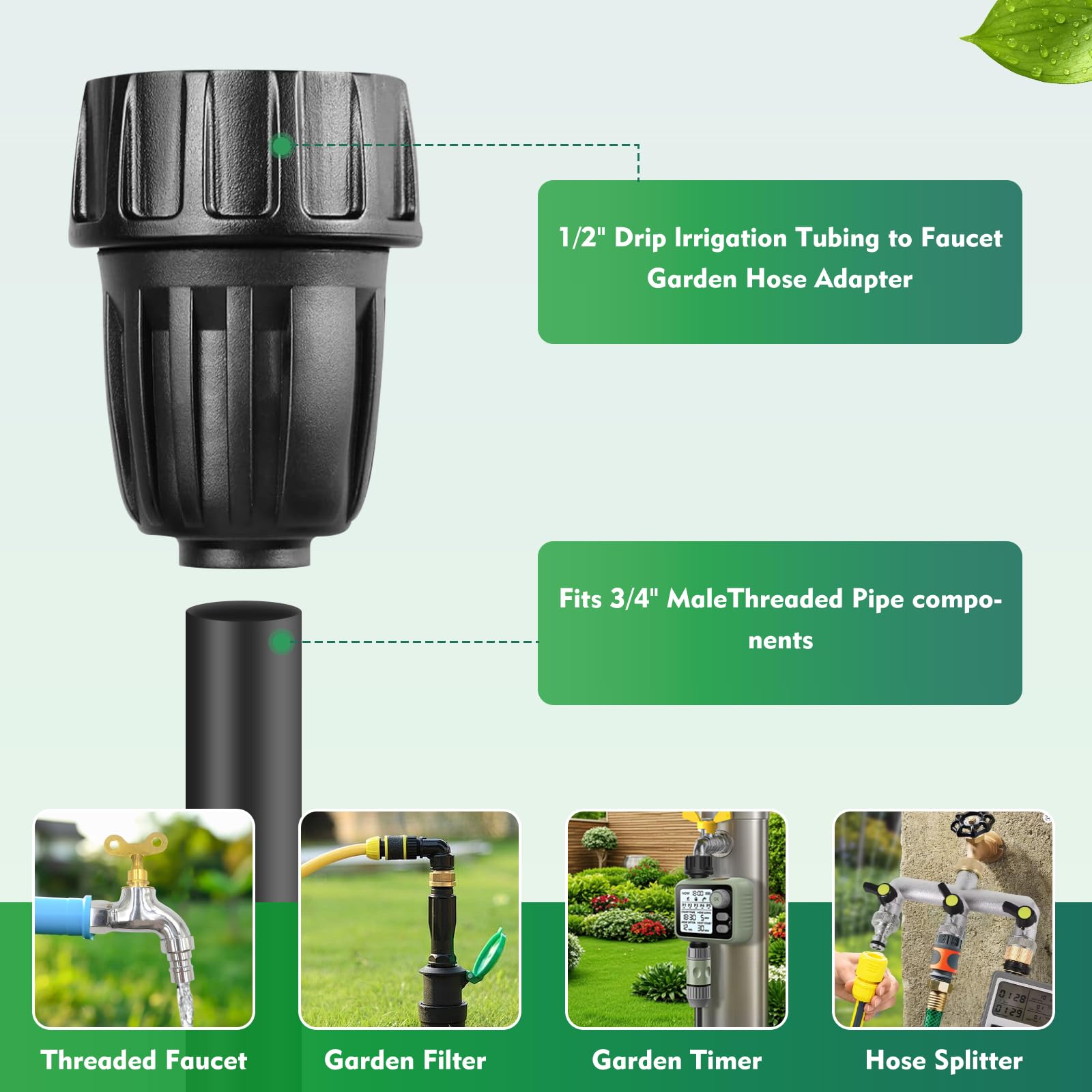 EoaMen locking nut ensures a tight, reliable seal during use.