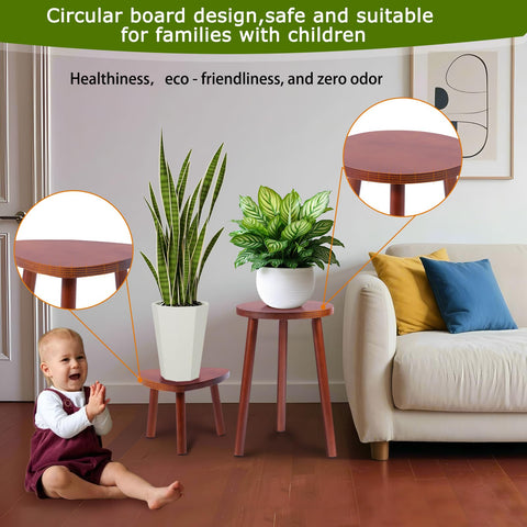 Eocogup 15.1 inch height stand creates layered plant arrangements with visual interest