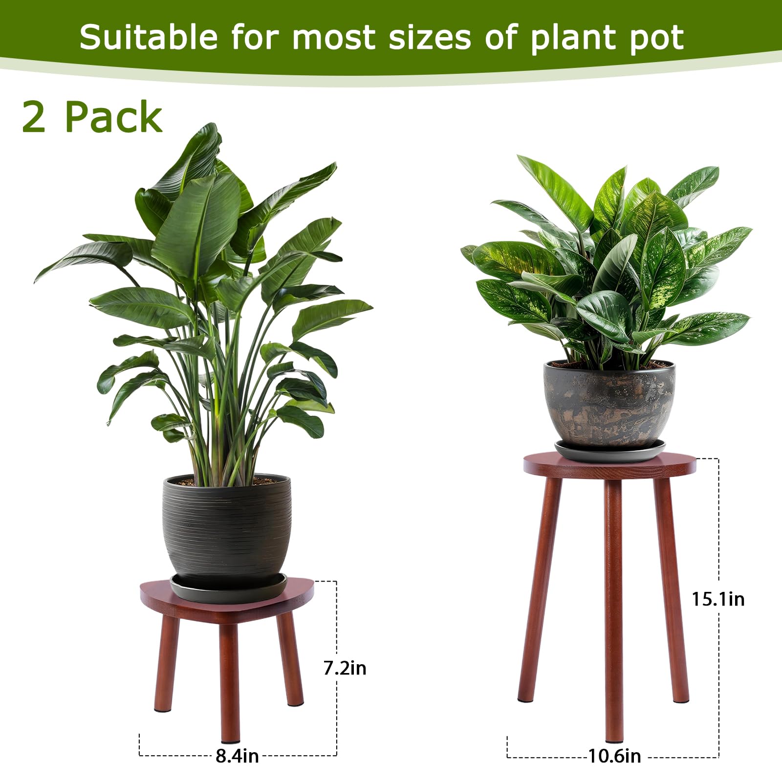 Eocogup two-pack wall display friendly plant stand keeps plants tidy and accessible