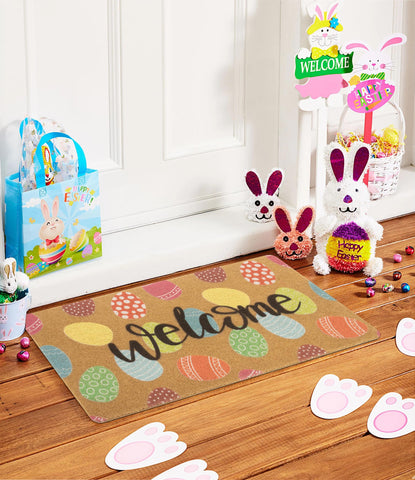 Eohak Easter eggs pattern close-up adds festive color to your entry