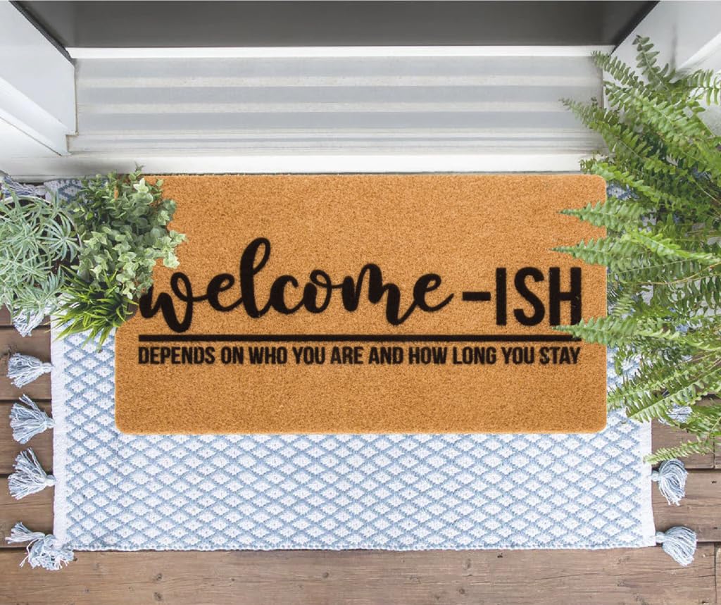 Eohak easy-clean doormat can be swept or rinsed off.