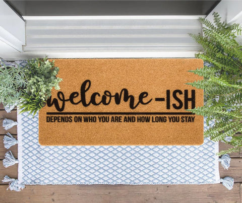 Eohak easy-clean doormat can be swept or rinsed off.