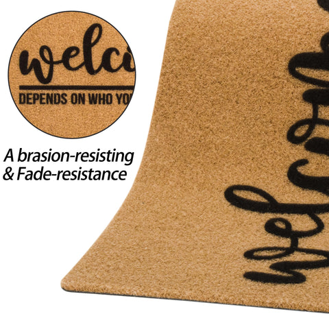 Eohak entrance-decor mat adds warm curb appeal to your entry.