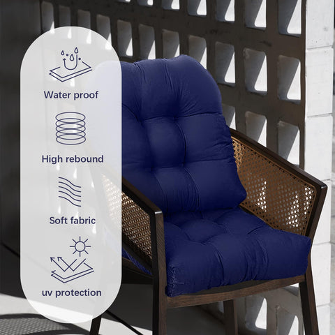 Eoieov dining chair seat cushions fit most chairs and indoor or outdoor use.