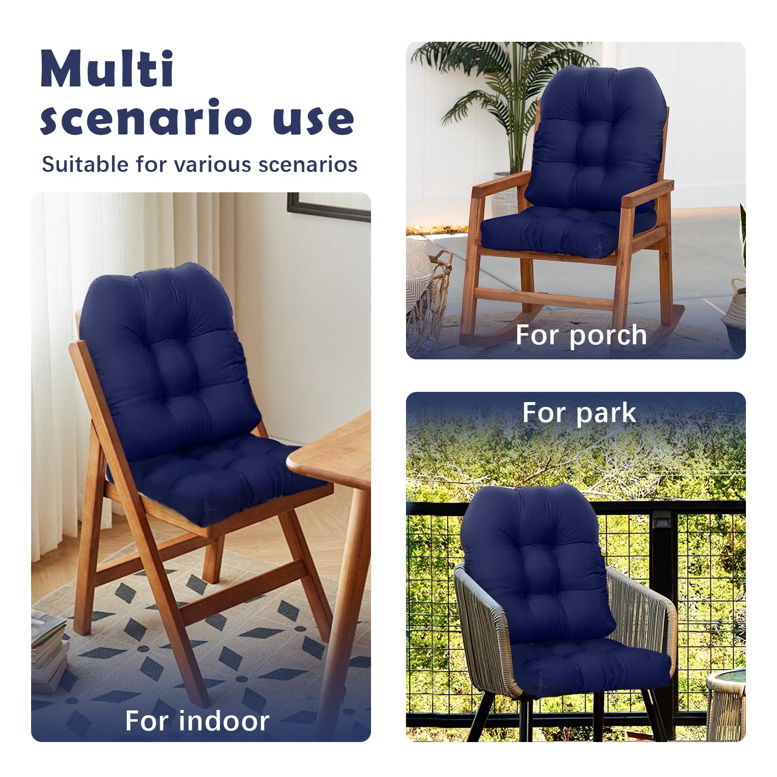 Eoieov outdoor dining chair pad burgundy for durable, comfortable meals.