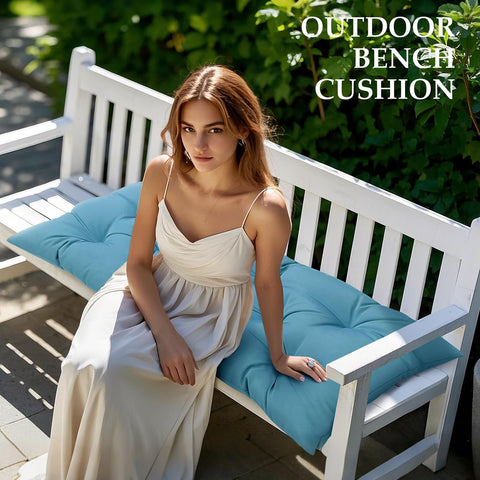 Eoieov cushion with three ties keeps chair secure outdoors