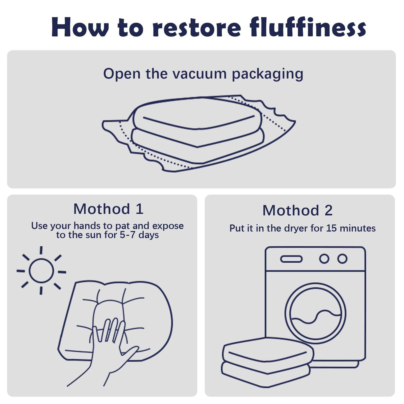 Cushions arrive vacuum-packed from Eoieov for compact delivery.