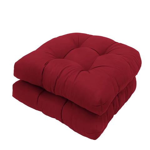 Eoieov burgundy waterproof patio cushions for outdoor seating, non-slip comfort.