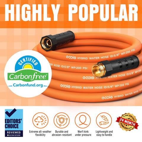 EOOIO 25ft lightweight design ideal for portable garden setups