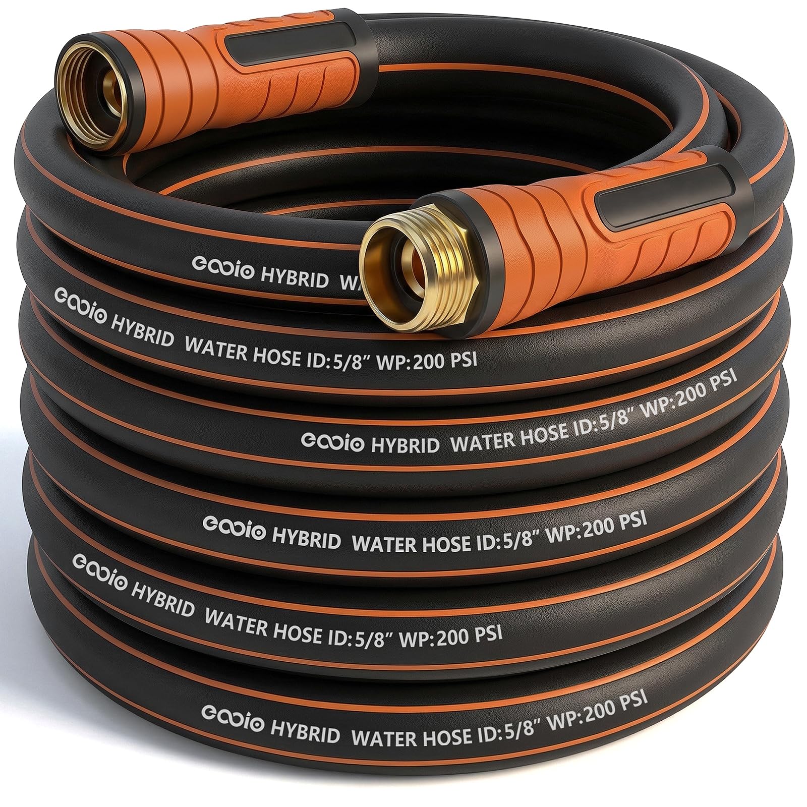 EOOIO garden hose 35ft with smooth swivel handle for easy watering tasks