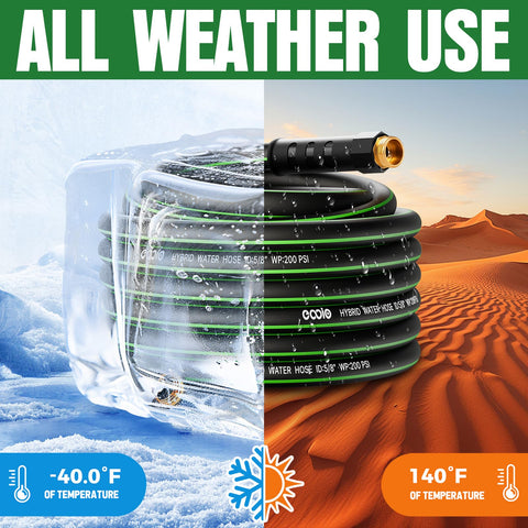 EOOIO lightweight 50ft hose easy to carry for quick setup outdoors.