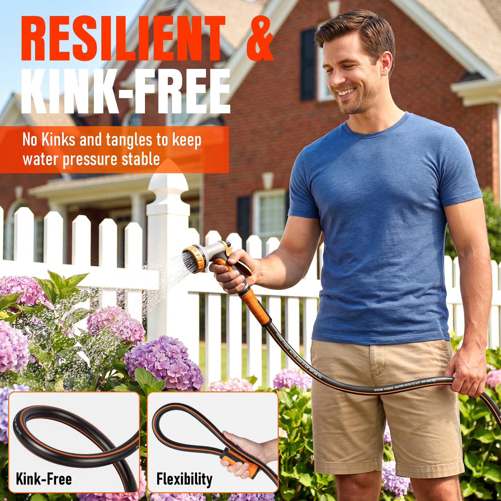 EOOIO lightweight hybrid hose construction highlights flexible handling