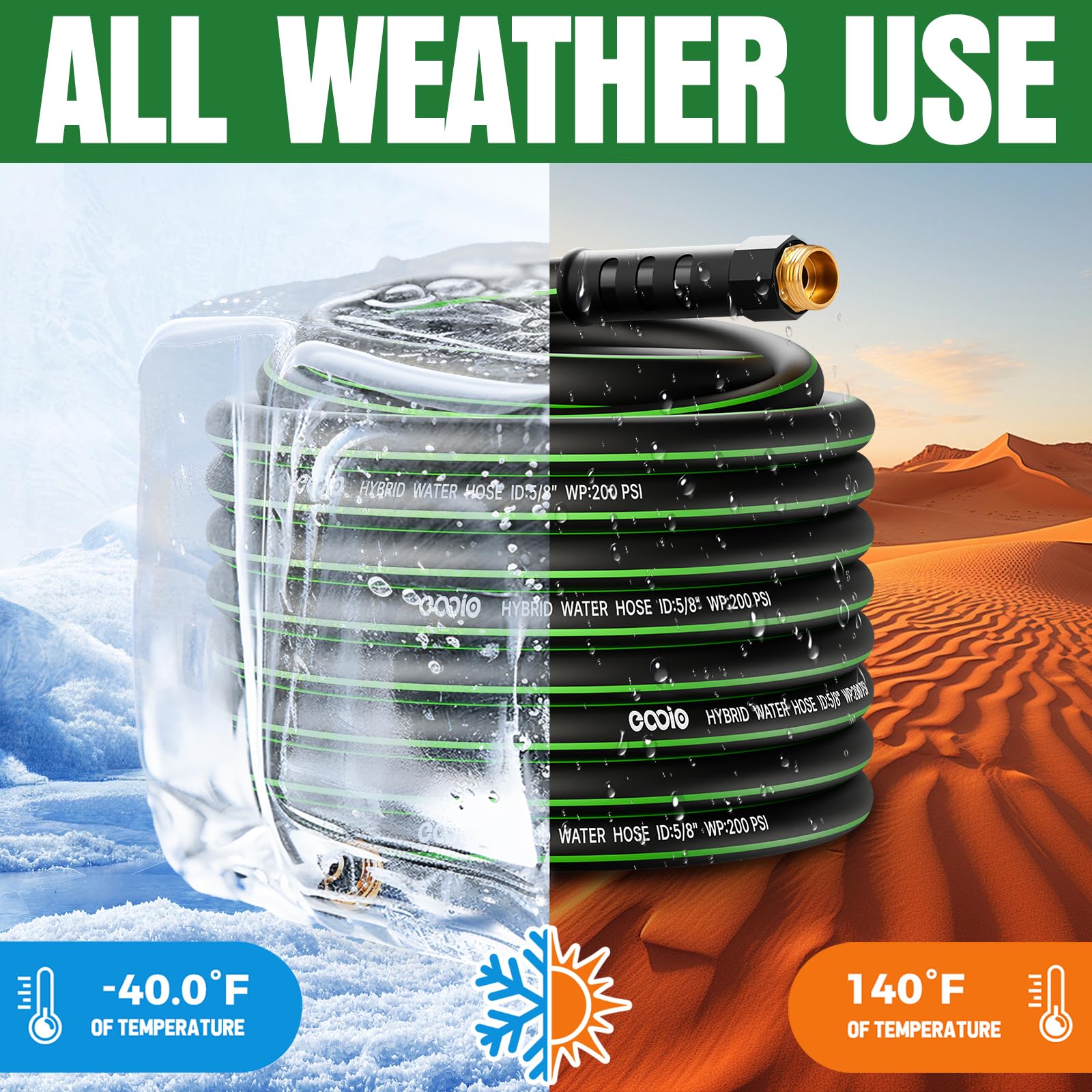 EOOIO lightweight hose offers wide application for garden watering