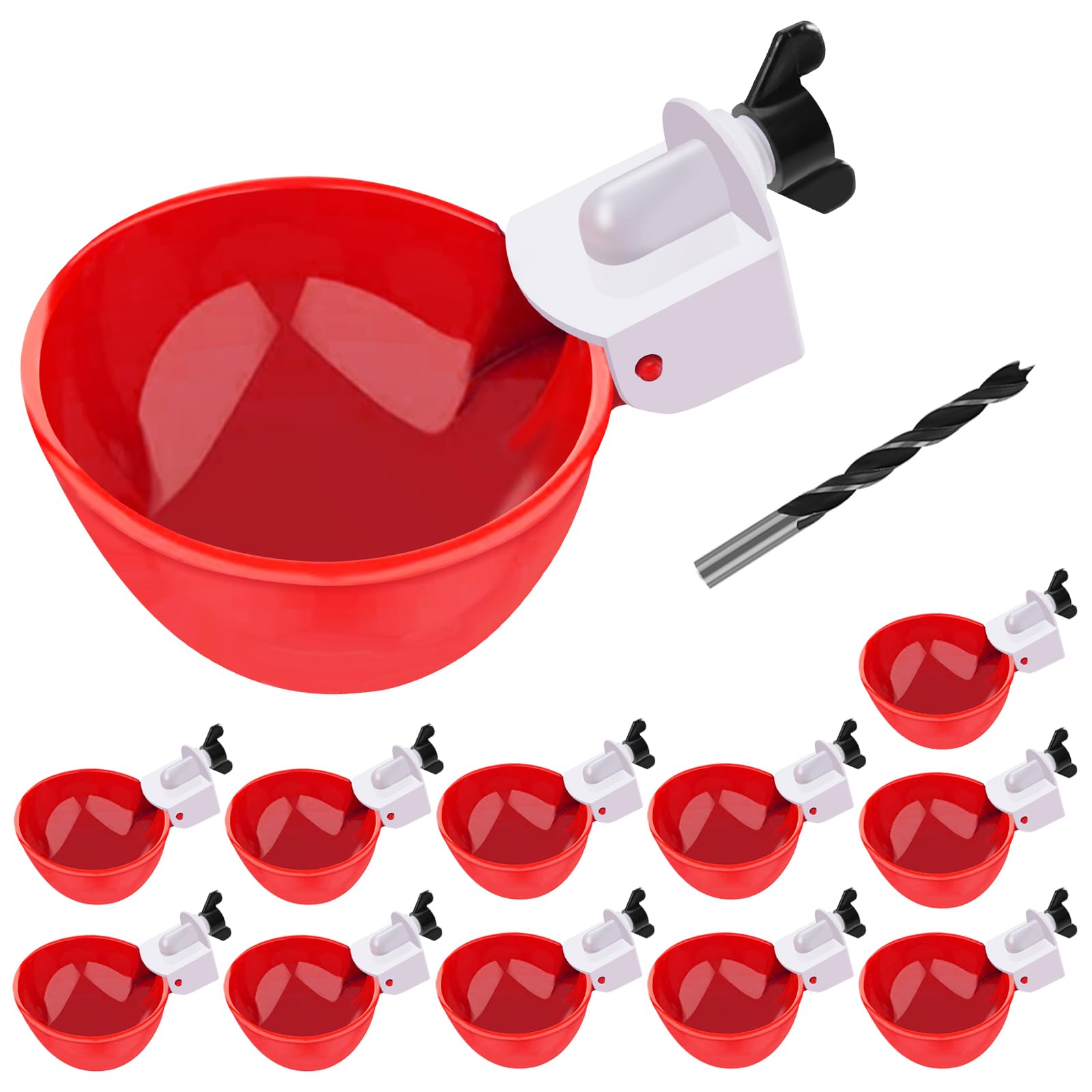 EOKOICA chicken waterer cups provide a steady, leakproof water supply in your coop.