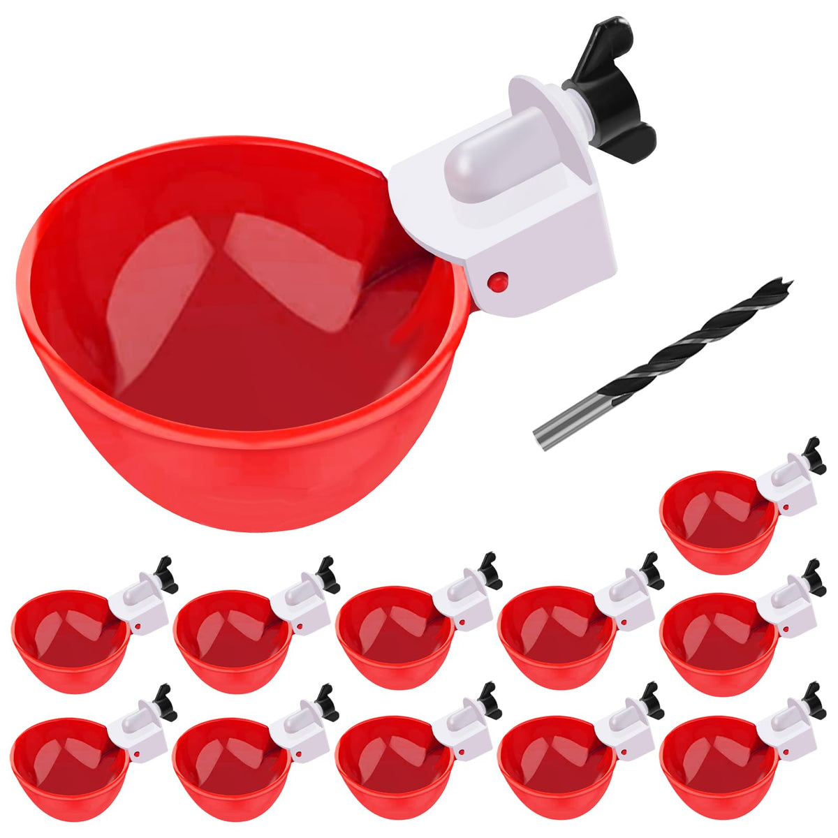 EOKOICA chicken waterer cups provide a steady, leakproof water supply in your coop.