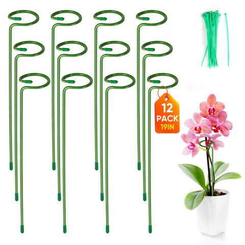 EOMEOH plant stake with rings supports stems for upright growth and easy pruning.
