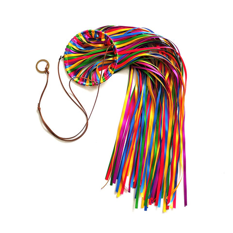 EONBES satin ribbon windsock yellow front adds vibrant outdoor color.