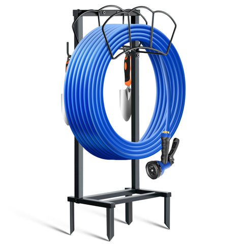EONFAY garden hose holder with upgraded heavy duty design for rust resistance.