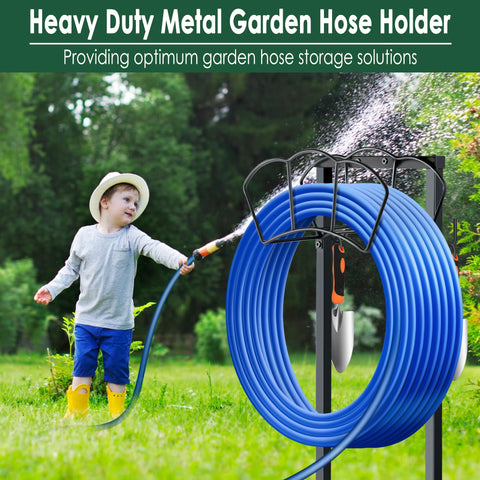 EONFAY hose stand with humanized height helps you bend and wrap hoses easily.
