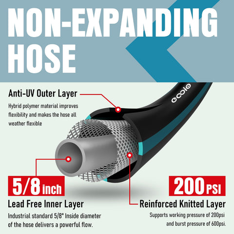 EOOIO 10-function spray nozzle offers versatile watering options.