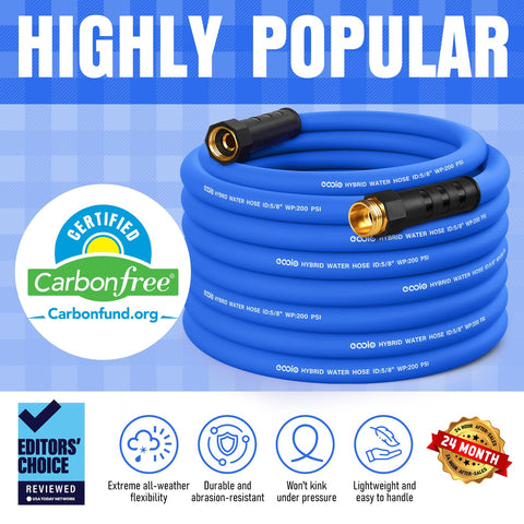 EOOIO brass fittings on this hose prevent leaks and rust.