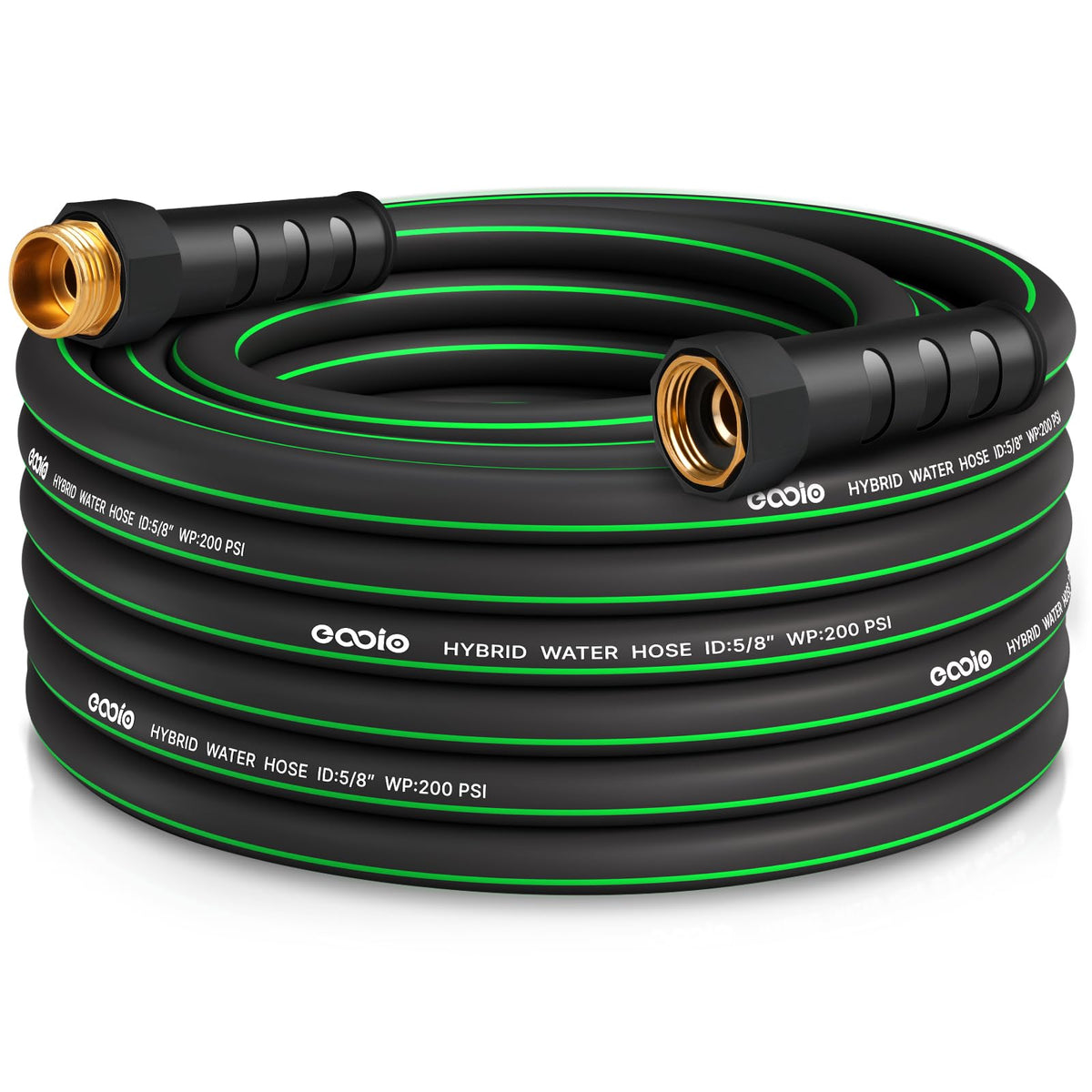 EOOIO heavy-duty garden hose 35ft kink-resistant design ensures steady water delivery for gardens.