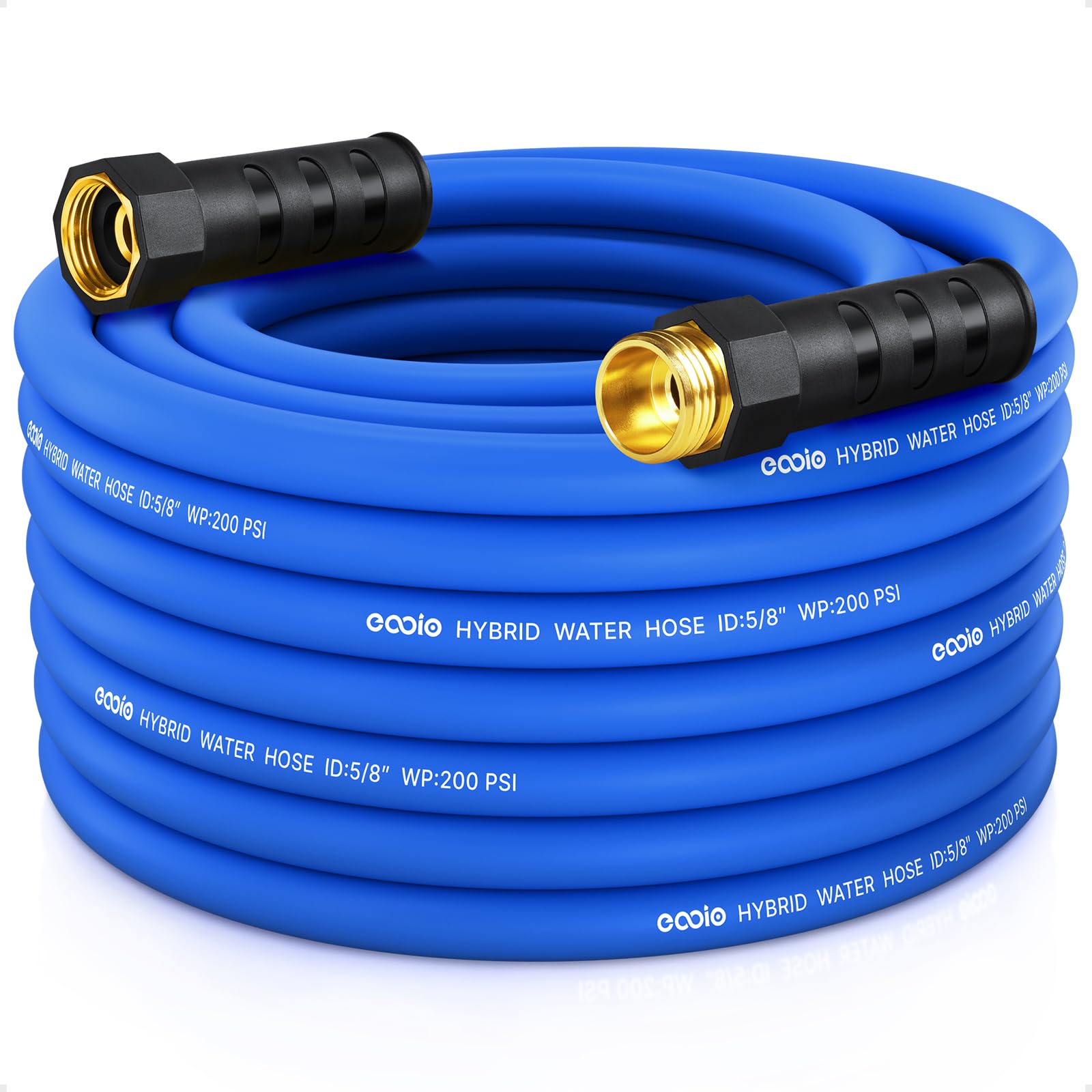EOOIO heavy-duty garden hose 50ft ready for reliable watering tasks.