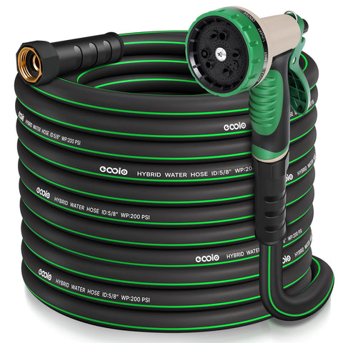 EOOIO heavy-duty garden hose 75 ft demonstrates durability for everyday watering.