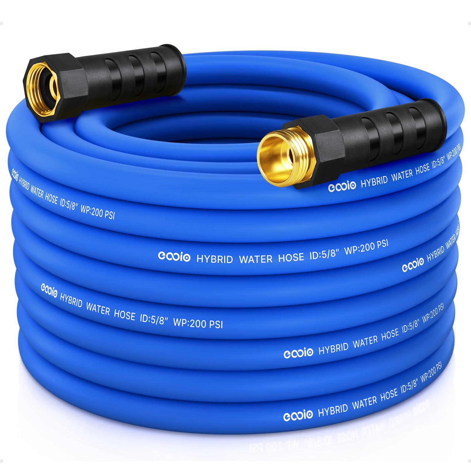 EOOIO heavy duty hose 75ft uncoiled for quick watering