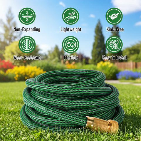 EOOIO kink-resistant hose with hybrid material stays flexible in all weather