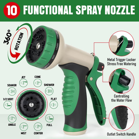 EOOIO wall-hook storage option keeps your hose tidy.